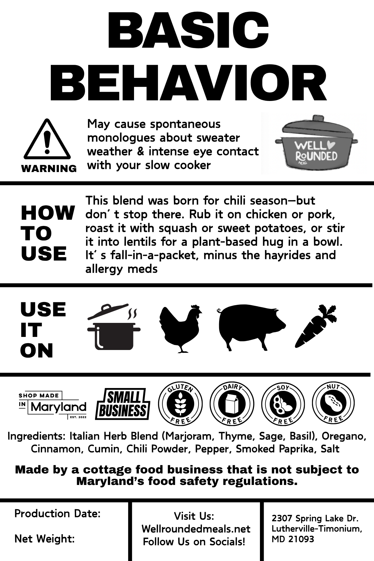 Basic Behavior - Fall-Inspired Spice Blend