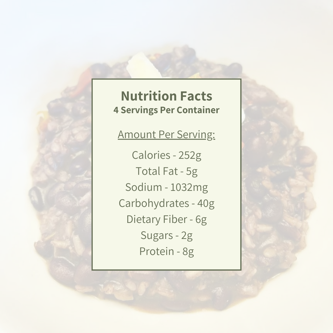 Cuban Black Beans and Rice (SHIPPABLE)